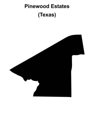 Pinewood Evleri (Texas) boş ana hat haritası