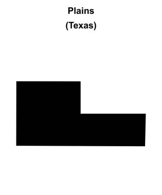 Plains (Texas) boş ana hat haritası