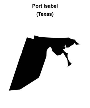 Port Isabel (Texas) boş ana hat haritası