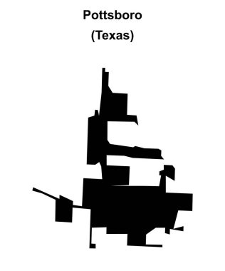 Pottsboro (Texas) boş ana hat haritası