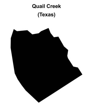 Bıldırcın Deresi (Texas) boş ana hat haritası