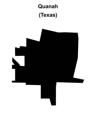 Quanah (Texas) boş ana hat haritası