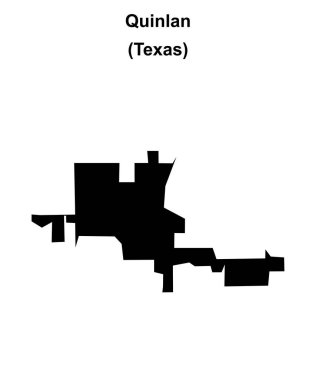 Quinlan (Texas) boş ana hat haritası