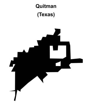 Quitman (Texas) boş ana hat haritası