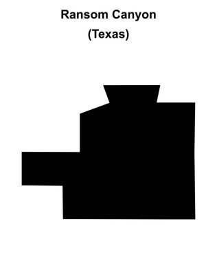 Fidye Kanyonu (Texas) boş ana hat haritası