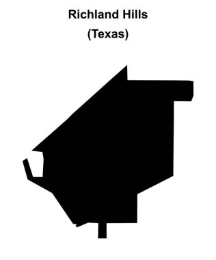 Richland Hills (Texas) boş ana hat haritası