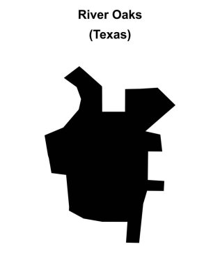 River Oaks (Texas) boş ana hat haritası