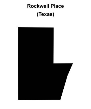 Rockwell Place (Texas) boş ana hat haritası