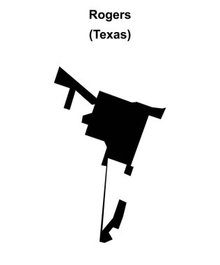 Rogers (Texas) boş ana hat haritası
