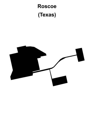 Roscoe (Texas) boş ana hat haritası