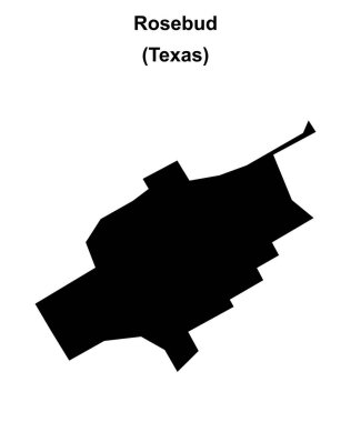 Gül goncası (Texas) boş ana hat haritası