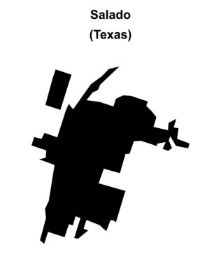 Salado (Texas) boş ana hat haritası
