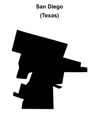 San Diego (Texas) boş ana hat haritası