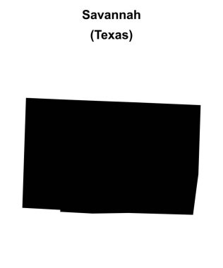 Savannah (Texas) boş ana hat haritası