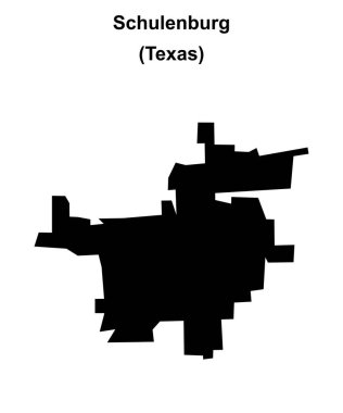 Schulenburg (Texas) boş ana hat haritası