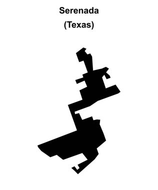 Serenada (Texas) boş ana hat haritası