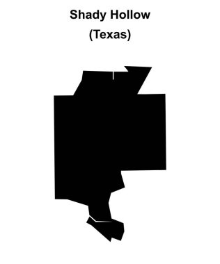 Shady Hollow (Texas) boş ana hat haritası