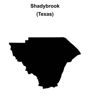 Shadybrook (Texas) boş ana hat haritası