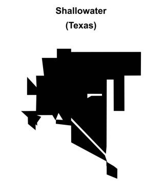 Shallowater (Texas) boş ana hat haritası