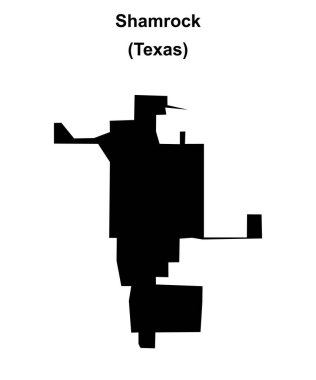 Shamrock (Texas) boş ana hat haritası