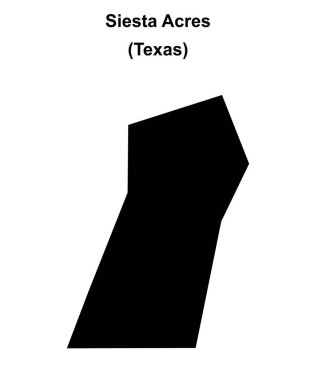 Siesta Acres (Texas) boş ana hat haritası