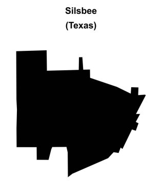 Silsbee (Texas) boş ana hat haritası