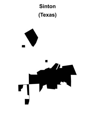 Sinton (Texas) boş ana hat haritası