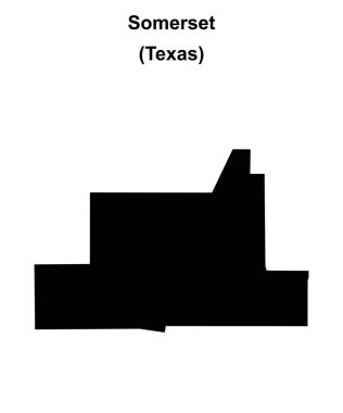 Somerset (Texas) boş ana hat haritası