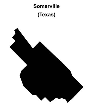 Somerville (Texas) boş ana hat haritası