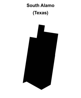 Güney Alamo (Texas) boş ana hat haritası