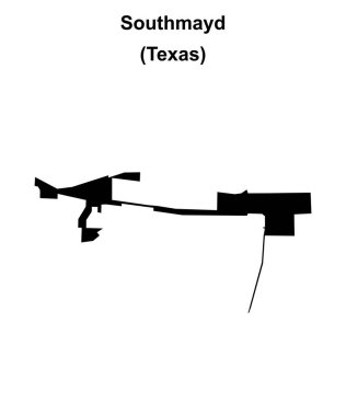 Southmayd (Texas) boş ana hat haritası