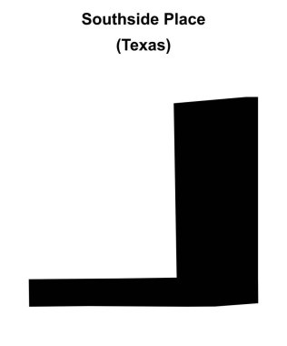 Southside Place (Texas) boş ana hat haritası