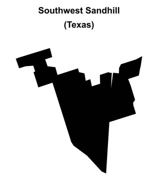 Güneybatı Sandhill (Texas) boş ana hat haritası