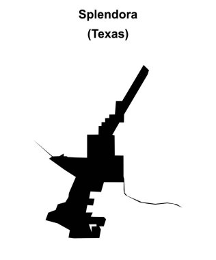 Splendora (Texas) boş ana hat haritası