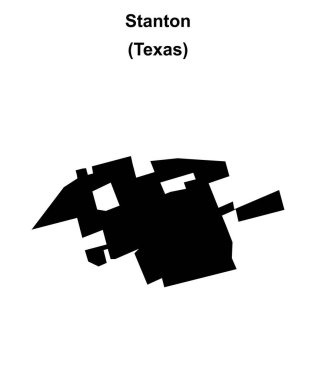 Stanton (Texas) boş ana hat haritası