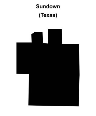 Günbatımı (Texas) boş ana hat haritası