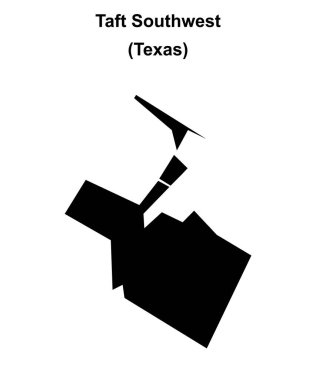 Taft Güneybatı (Texas) boş ana hat haritası