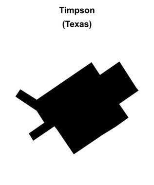Timpson (Texas) boş ana hat haritası