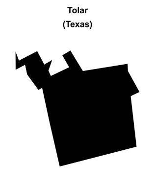 Tolar (Texas) boş dış hat haritası