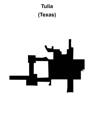 Tulia (Texas) boş ana hat haritası