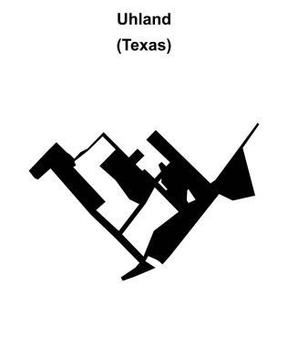 Uhland (Texas) boş ana hat haritası