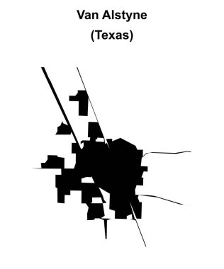 Van Alstyne (Texas) boş ana hat haritası