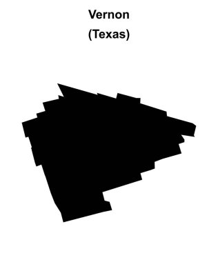 Vernon (Texas) boş ana hat haritası