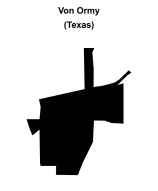 Von Ormy (Texas) boş ana hat haritası