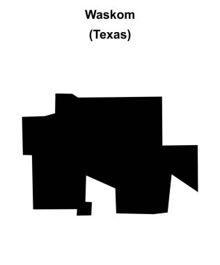 Waskom (Texas) boş ana hat haritası