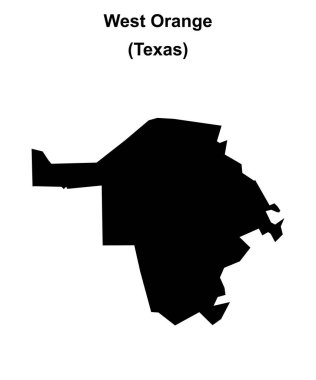 Batı Orange (Texas) boş ana hat haritası