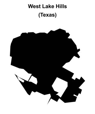 West Lake Hills (Texas) boş ana hat haritası