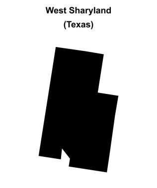 Batı Sharyland (Texas) boş ana hat haritası