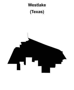 Westlake (Texas) boş ana hat haritası