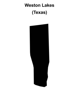 Weston Gölleri (Texas) boş ana hat haritası